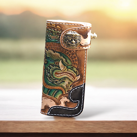 "Artful Yak" - Handcrafted Leather Wallet