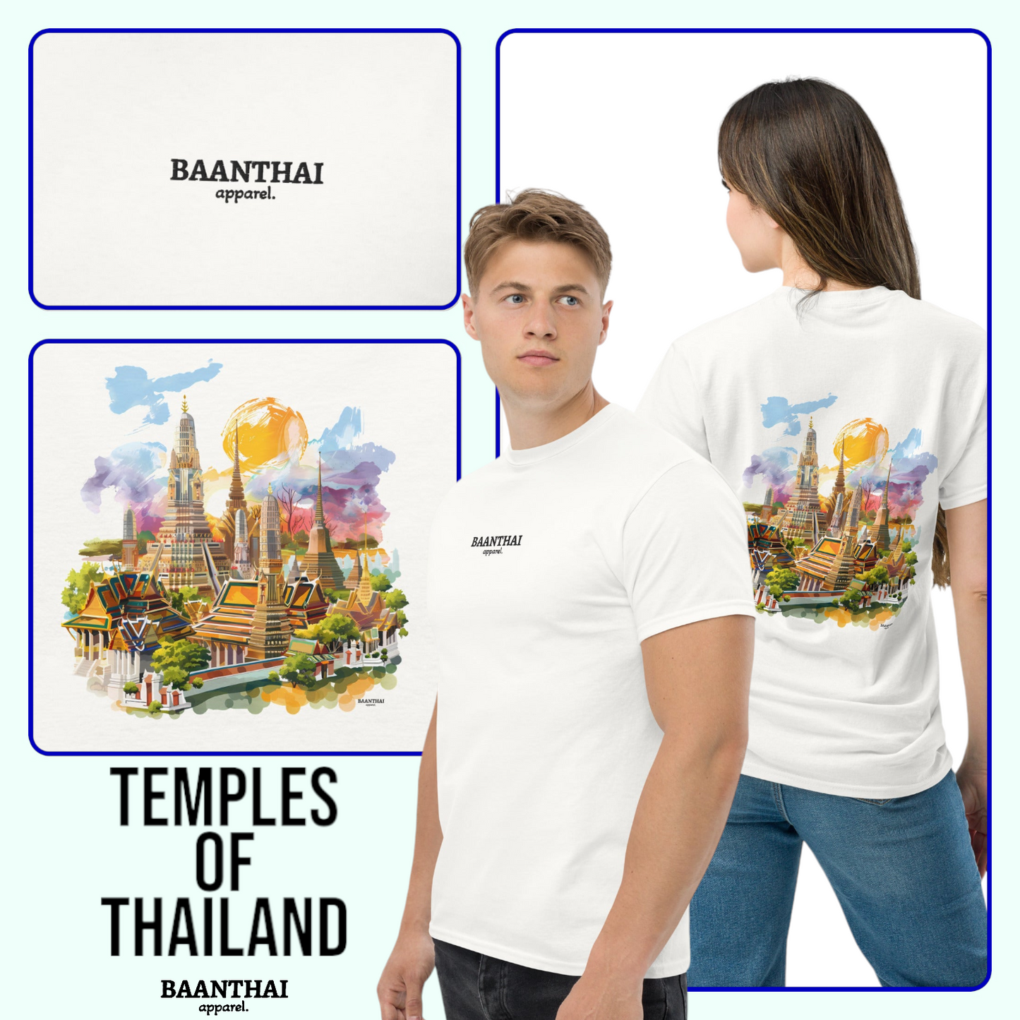 "Temples of Thailand" Tee - White