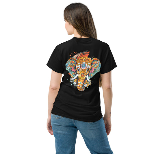 "Mandala Elephant" Tee - Black