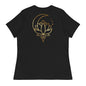 "Golden Lotus" Women's Tee - Black